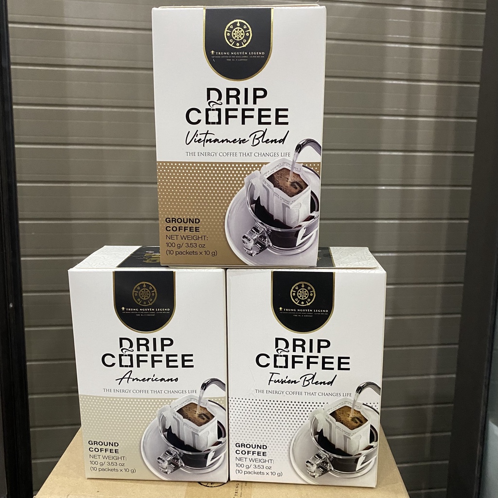 CÀ PHÊ PHIN GIẤY TRUNG NGUYÊN LEGEND  AMERICANO HỘP 10 TÚI PHIN LỌC