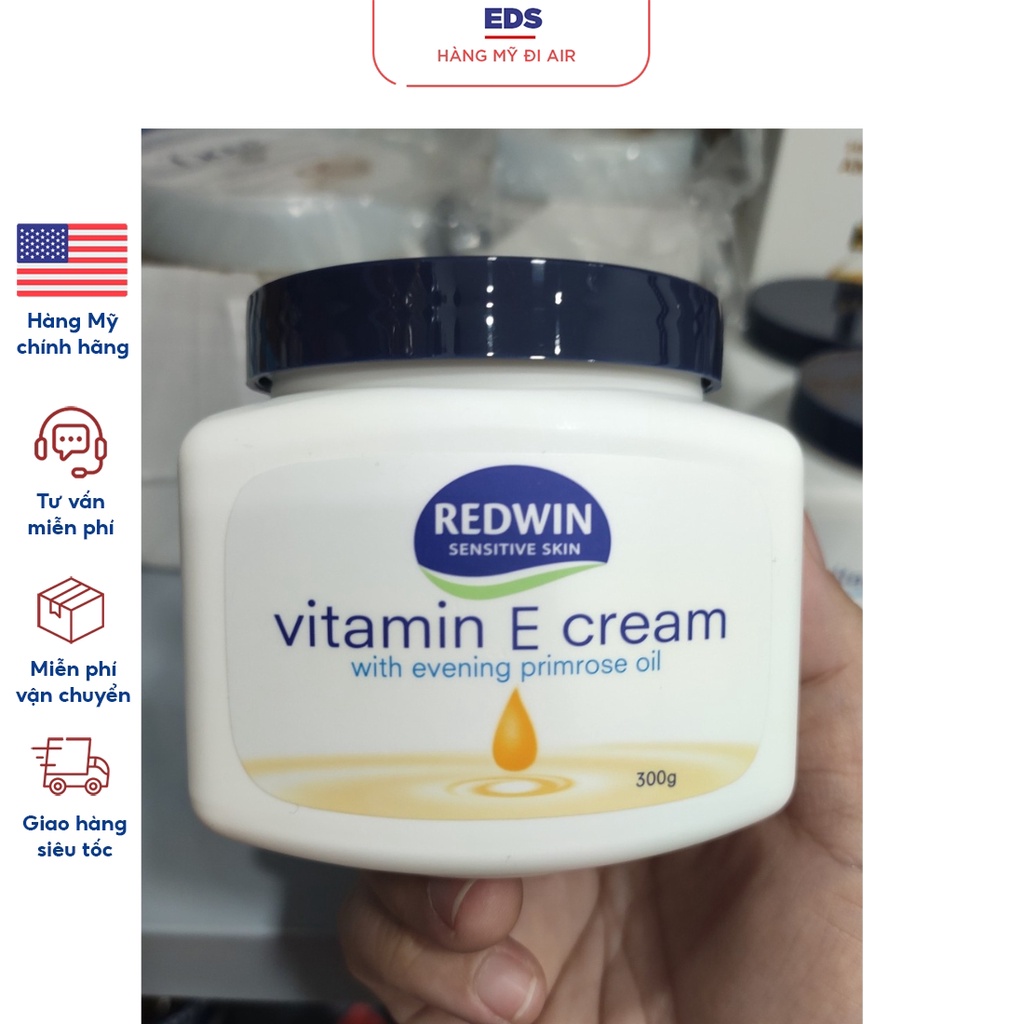 Kem dưỡng trắng da Redwin Vitamin E Cream with evening primrose oil - EDS Hàng Mỹ