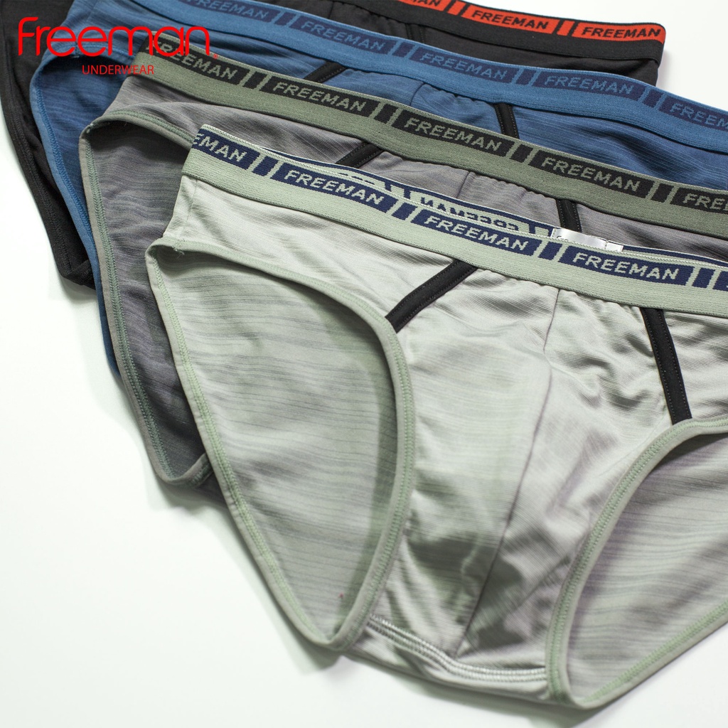 Combo 3 Quần lót nam Freeman chất liệu thun lạnh thoáng mát, co giãn tốt BO307
