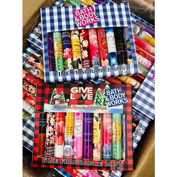 Body mist- Xịt thơm Bath&bodyworks set 10 chai 10ml