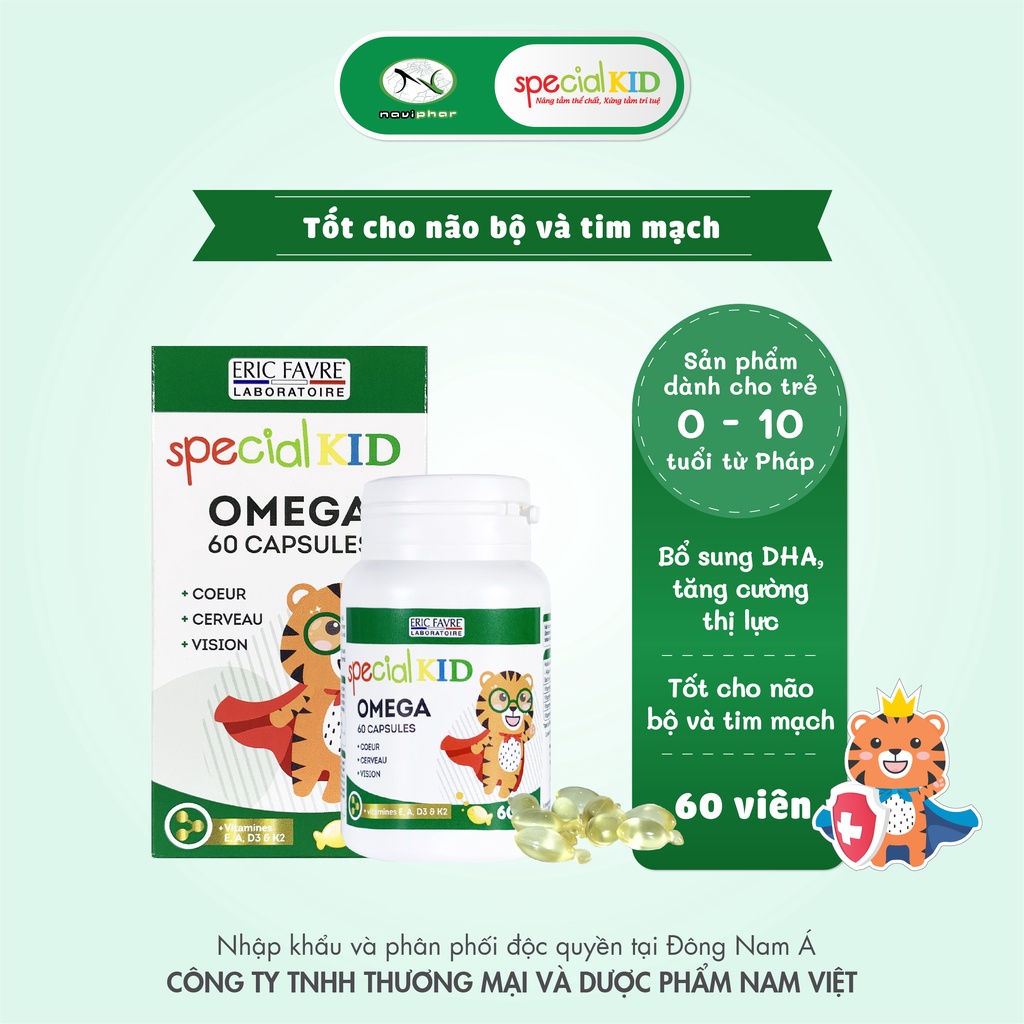 Tinh dầu bổ sung Omega, DHA cho bé - TPBVSK Special Kid Omega Capsules