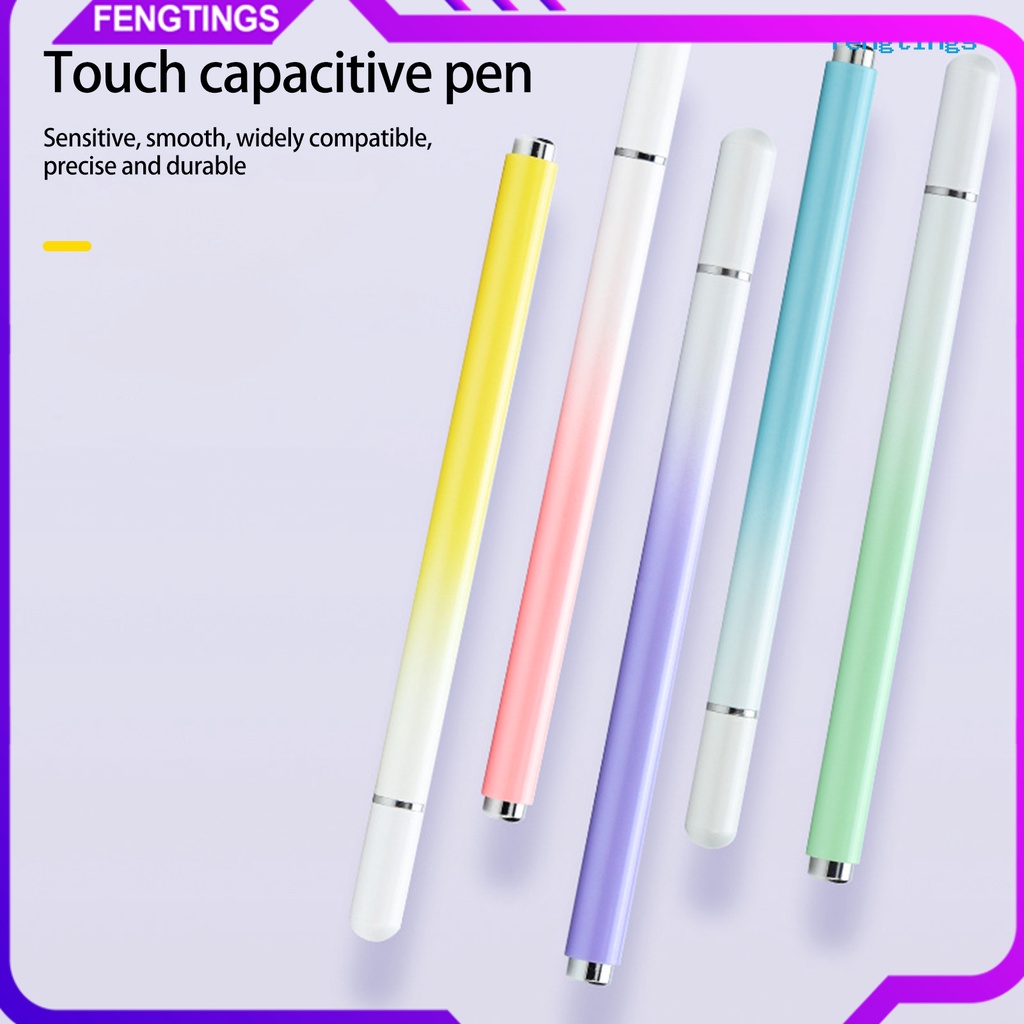 [FE] Bút Cảm Ứng Điện Dung Bằng Hợp Kim Nhôm Mịn Màng Mạnh Mẽ Màu Macaron Gradient Có Nắp Cảm Ứng Chắc Chắn Cho Văn Phòng