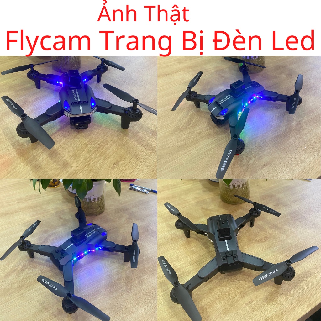 Máy Bay Điều Khiển Từ Xa 4 Cánh K8 Pro - Flycam Mini Giá Rẻ Camera Kép Cảm Biến Tránh Vật Cản, Thời Gian Bay 25 Phút | BigBuy360 - bigbuy360.vn