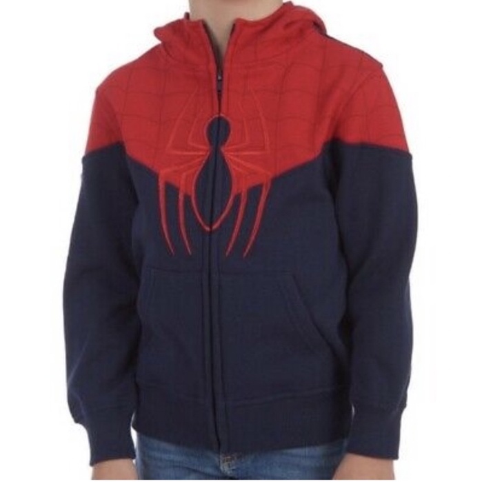 Áo Khoác Bé Trai Siêu Nhân Nhện Thêu Chân Đỏ MV