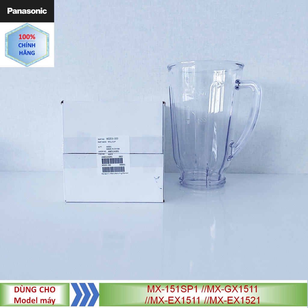Phụ kiện Ly xay sinh tố, cối lớn, cối nhựa máy xay Panasonic MX-151SP1 //MX-GX1511 //MX-EX1511 //MX-