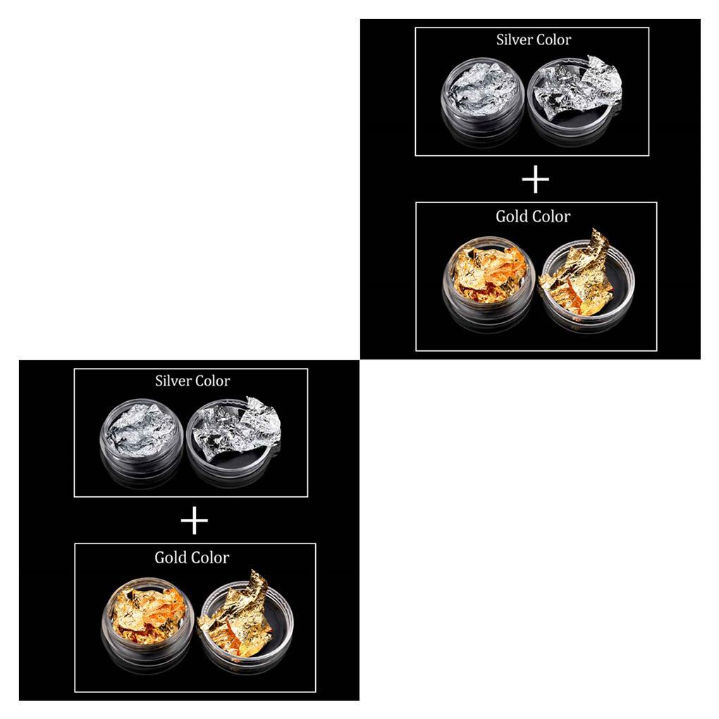 1 / 2 / 3 / 5 Cuộn Giấy Foil Lấp Lánh Dán Móng Nghệ Thuật