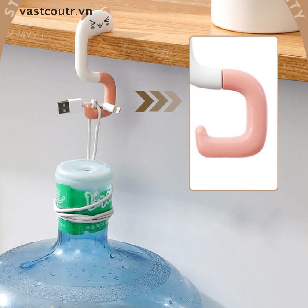 Móc Treo Túi Xách Bằng Nhựa Hình Động Vật Dễ Thương