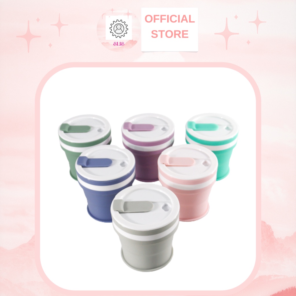 Cốc Nhựa Silicone Có Thể Gấp Xếp Gọn Nhẹ Cao Cấp Tiện Dụng 350/550/750ml