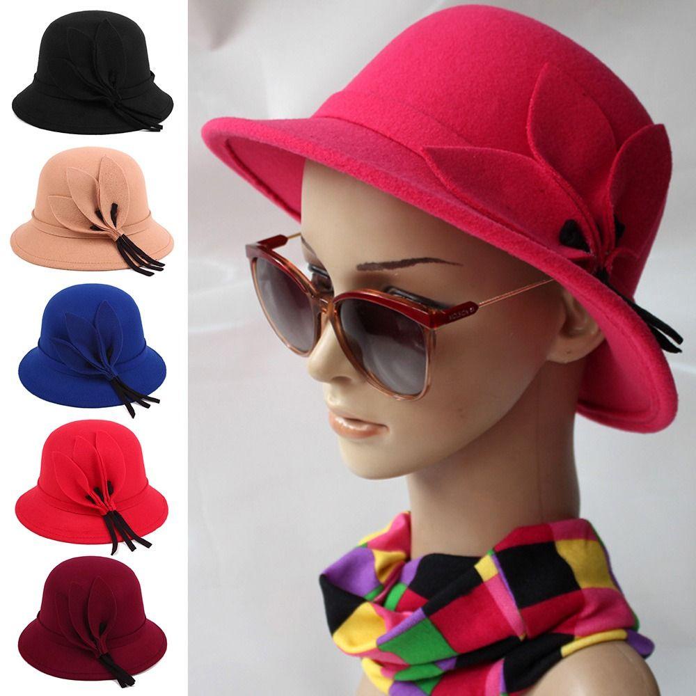 Mũ Vành Fedora Vải Nỉ Thanh Lịch Cổ Điển Thời Trang Dành Cho Nữ