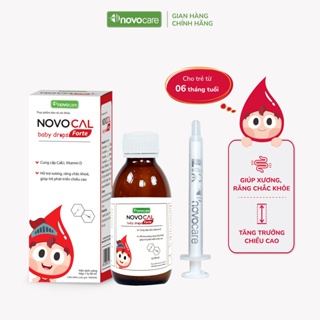 Canxi cho bé Novocare - Novocal Baby Drops Forte canxi sữa bổ sung canxi, D3 cho bé giúp xương chắc khỏe, tăng chiều cao