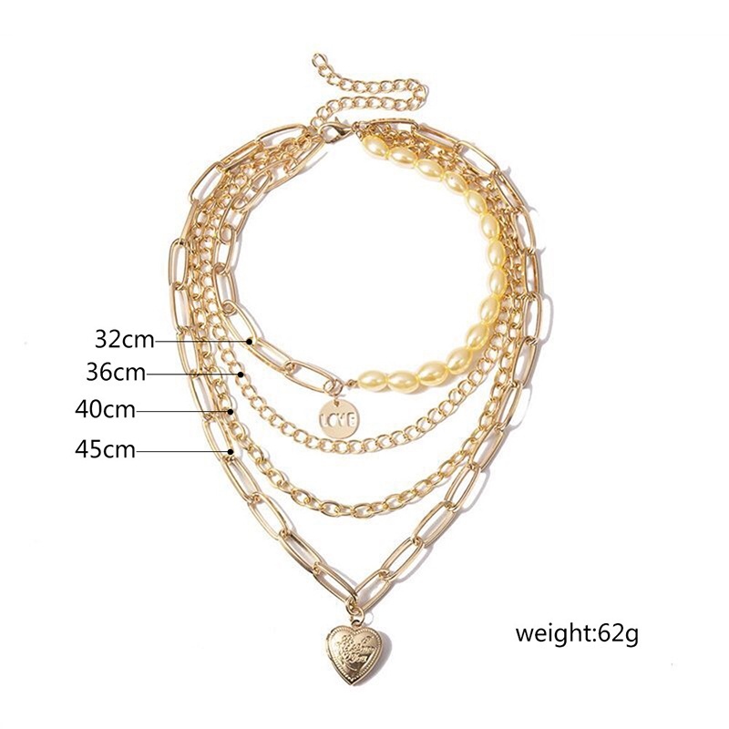 Dây Chuyền Nhiều Lớp Phong Cách Vintage Thời Trang