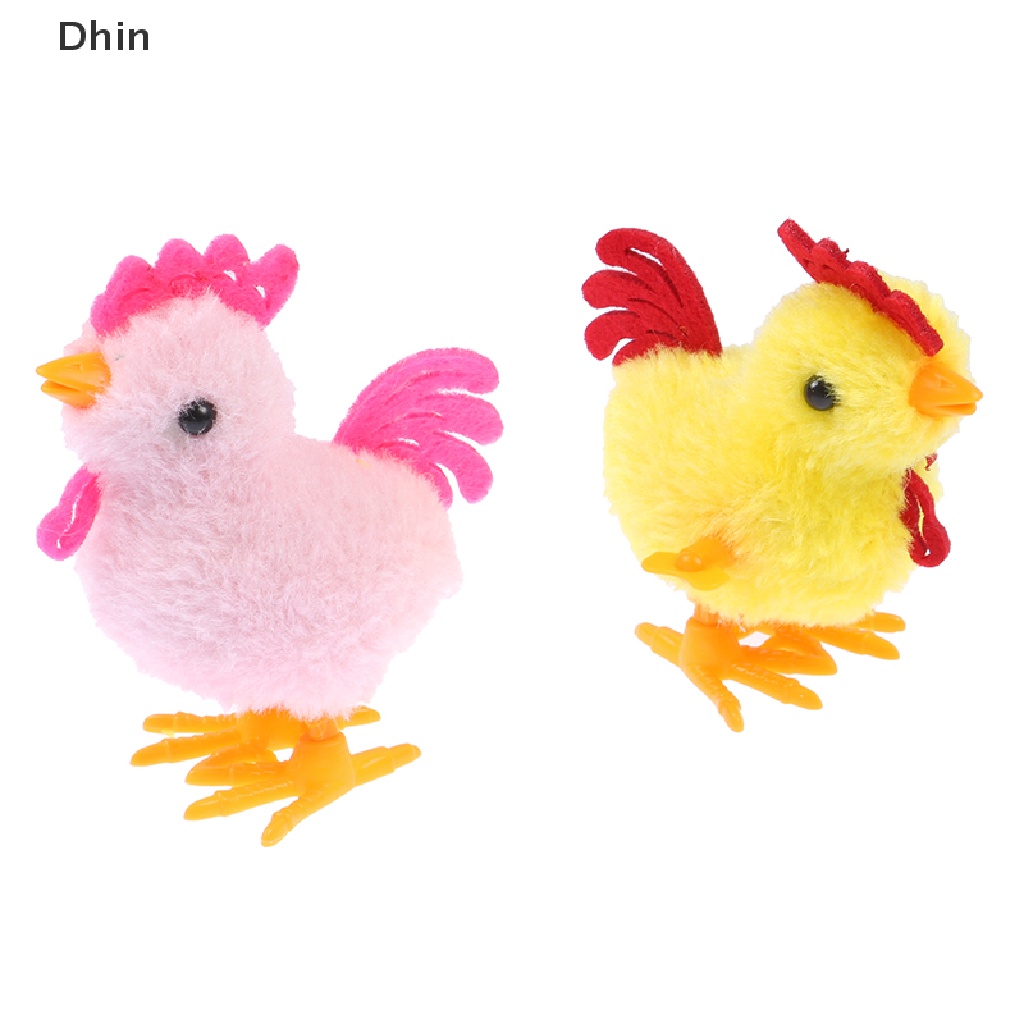 [Dhin] Đồ Chơi Gà Bông Lên Dây Cót Biết Nhảy Đi Bộ Dành Cho Trẻ Em