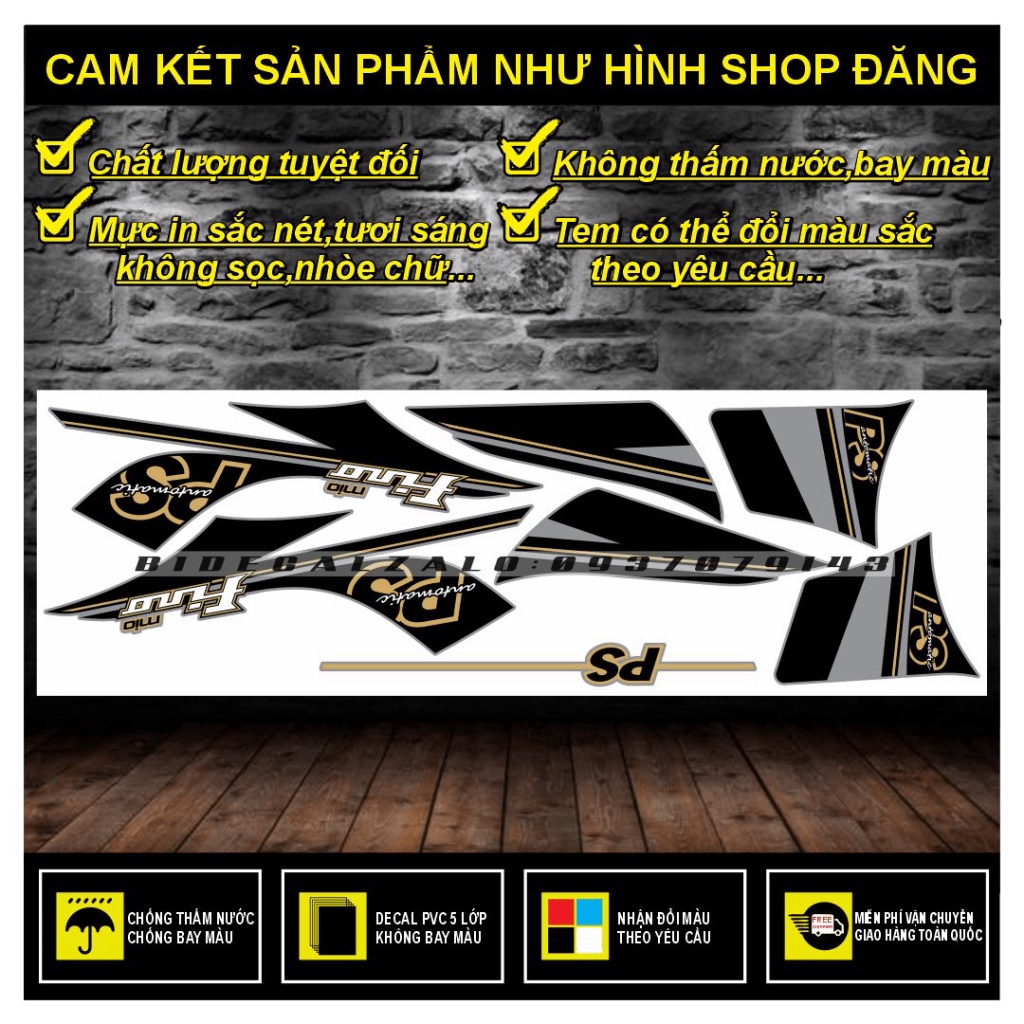 TEM RỜI MIO FINO CLASSICO MẪU PS THÁI -