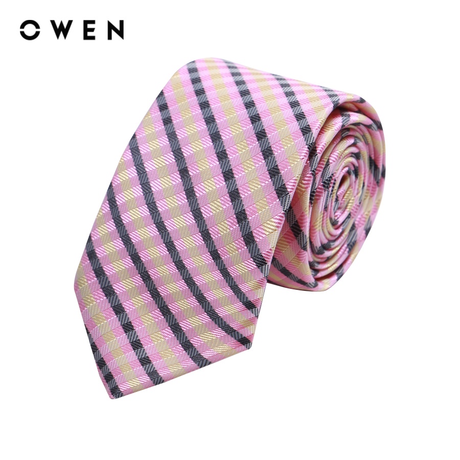 OWEN - Cravat Nam màu hồng sọc - CV221512