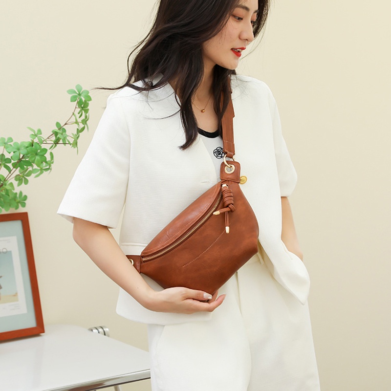 Túi Đeo Chéo Có Khóa Kéo Phong Cách retro Thời Trang Cho Nữ