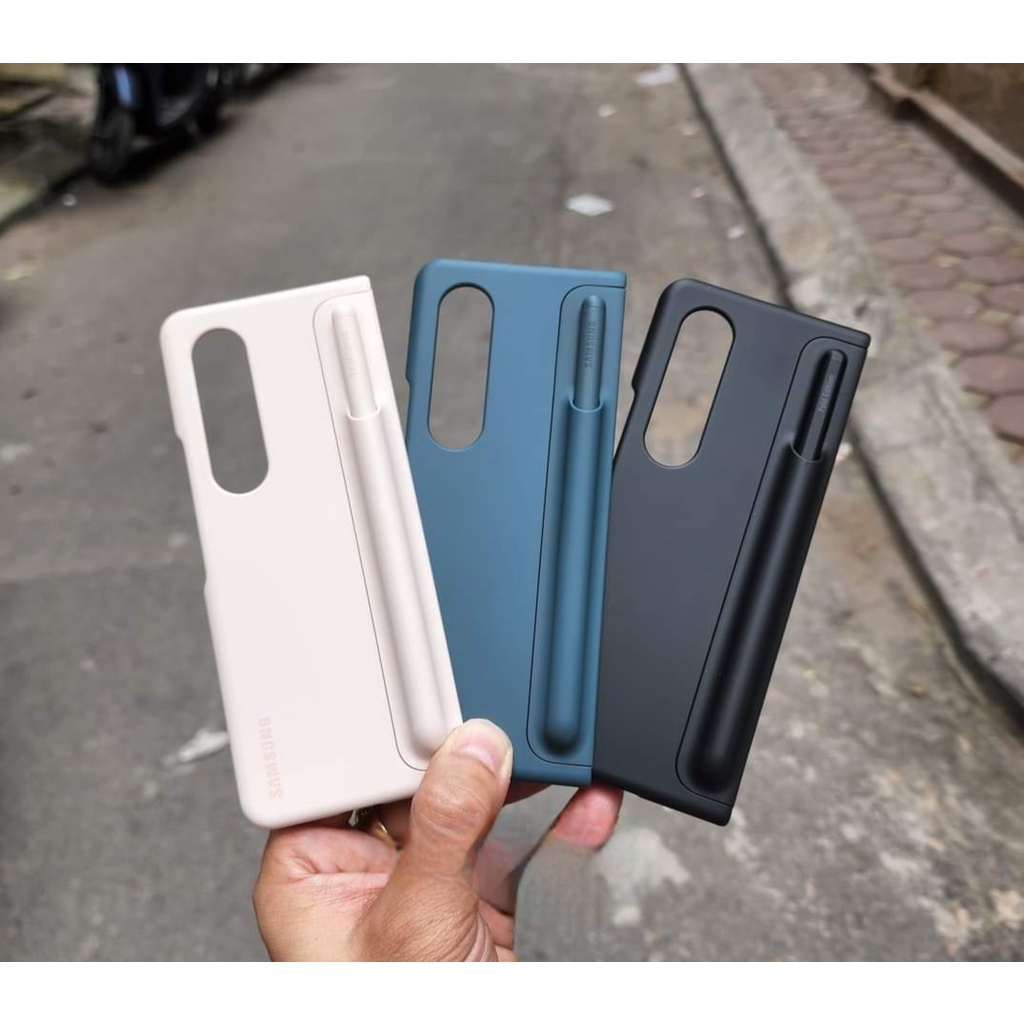 Ốp lưng Standing Cover With Pen Samsung Galaxy Z Fold 4 có bút S Pen kèm chân dựng - Hàng chính hãng