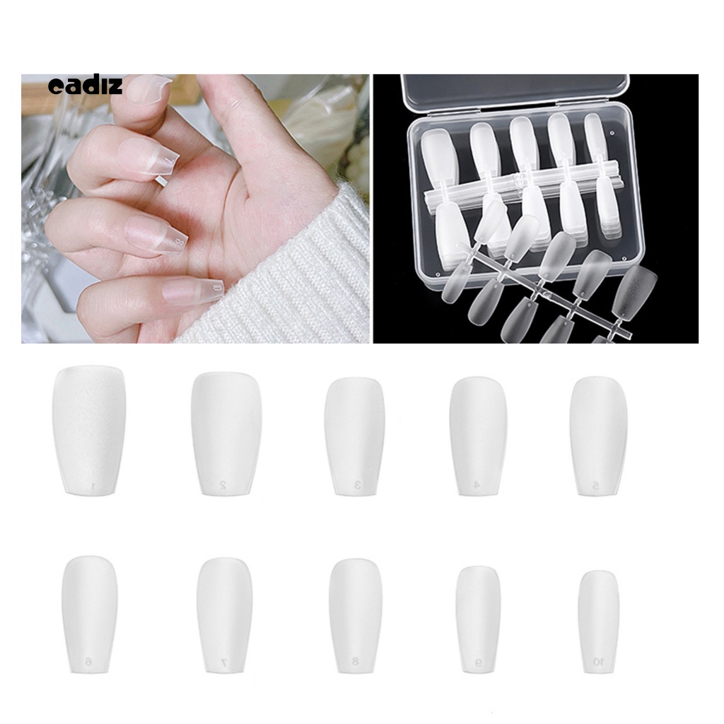 Set 100 Móng Tay Giả Không Mùi Dạng Nhấn Tiện Dụng