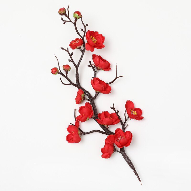 Cành đào cổ  - thân cổ 30cm trang trí oản, giỏ quà Tết, trang trí tháp nước tháp tài lộc, phụ kiện chụp ảnh, decor