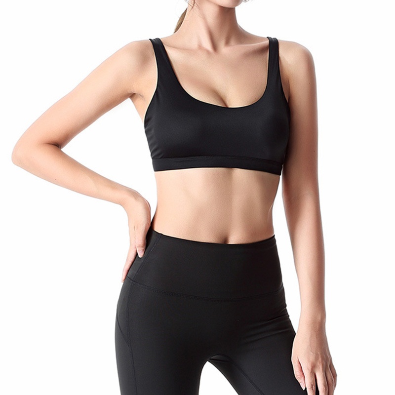 Sun Áo Ngực Thể Thao Có Mút Nâng Ngực Dây Chéo Lưng Có Thể Tháo Rời Hỗ Trợ Luyện Tập Yoga / Thể Thao Dành Cho Nữ