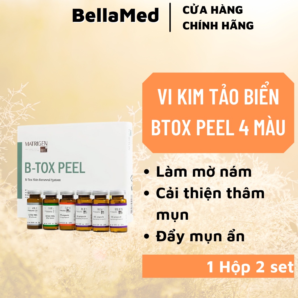 Vi kim tảo biển Btox Peel 4 màu thay da sinh học dành cho cá nhân Hàn Quốc