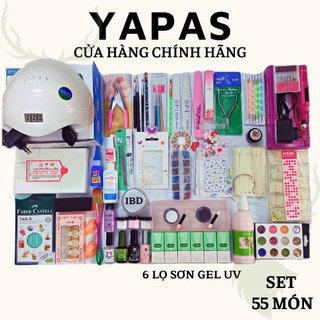 Combo làm nail đầy đủ cơ bản bộ dụng cụ nail 55 món chính hãng, Set làm móng học nail cá nhân tại nhà chuyên nghiệp