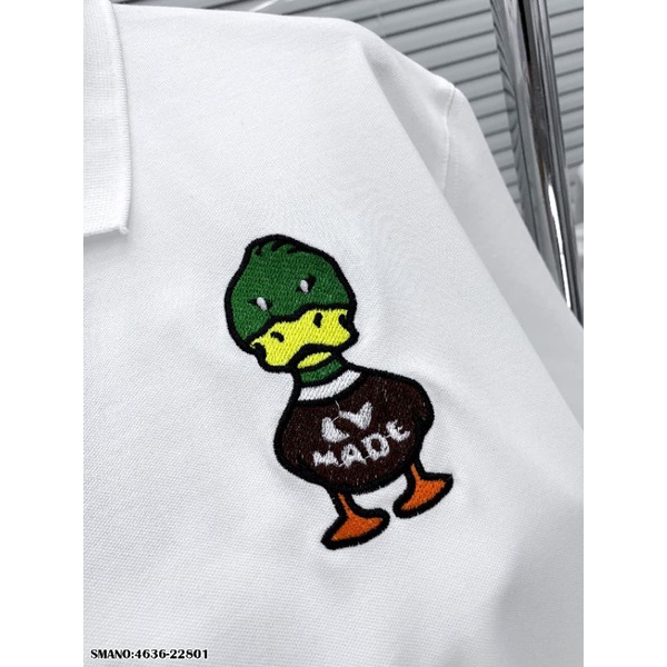 Áo polo thêu hình trend mới hàng chuẩn form, ảnh thật