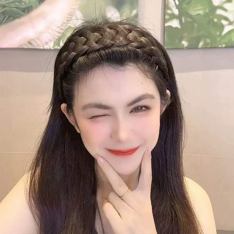 Băng Đô Cài Tóc Giả Thời Trang Hàn Quốc Cho Nữ