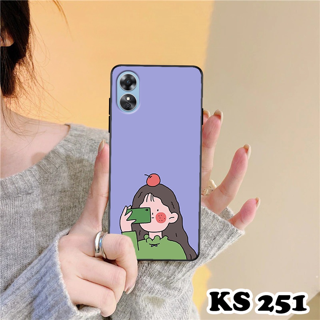 Ốp lưng Oppo A17 - A17k in hình bé gái dễ thương - Chất liệu TPU cao cấp