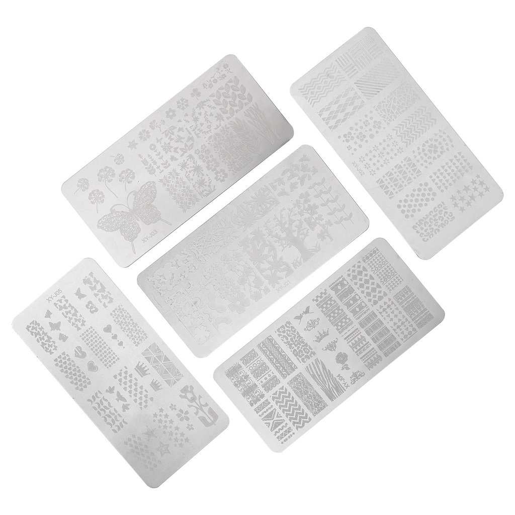 Khuôn In Móng Tay Bằng Thép Không Gỉ Diy