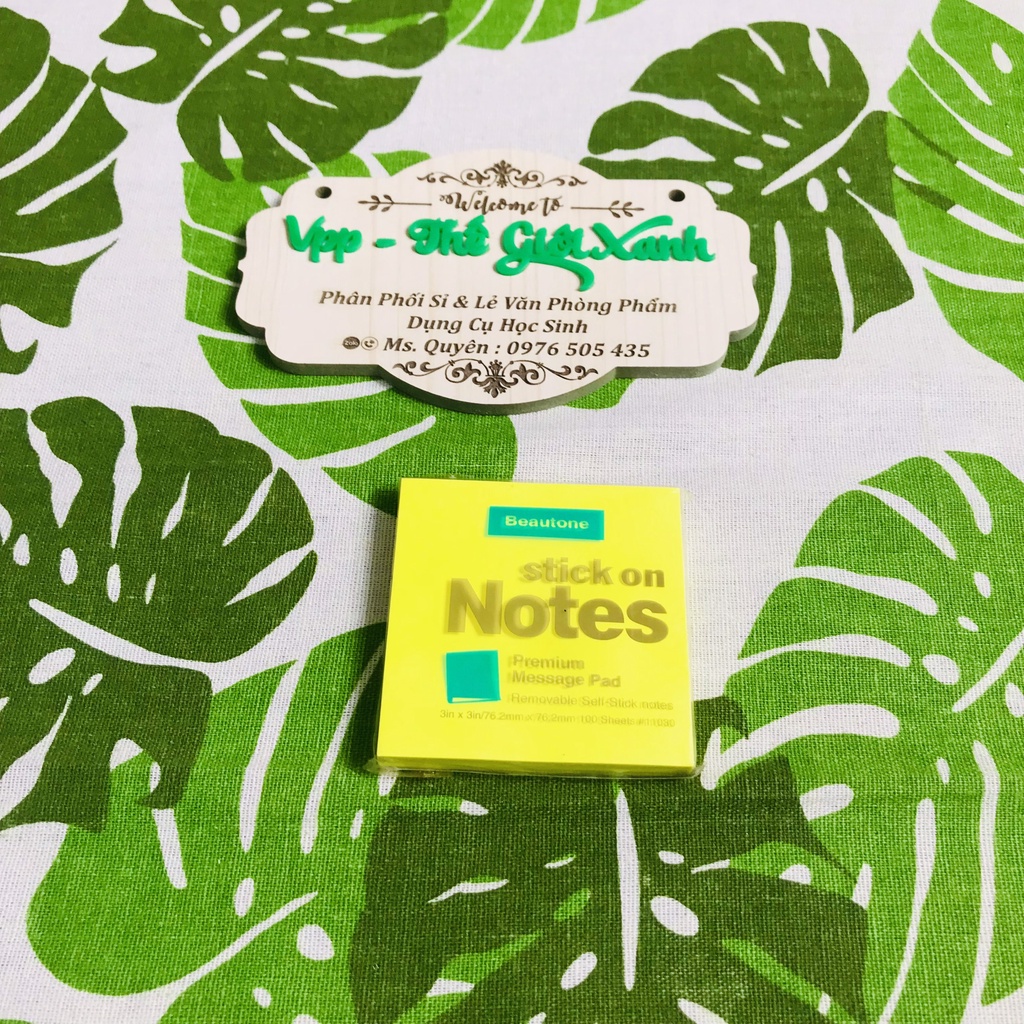 GIẤY NOTE VÀNG DẠ QUANG 3X3