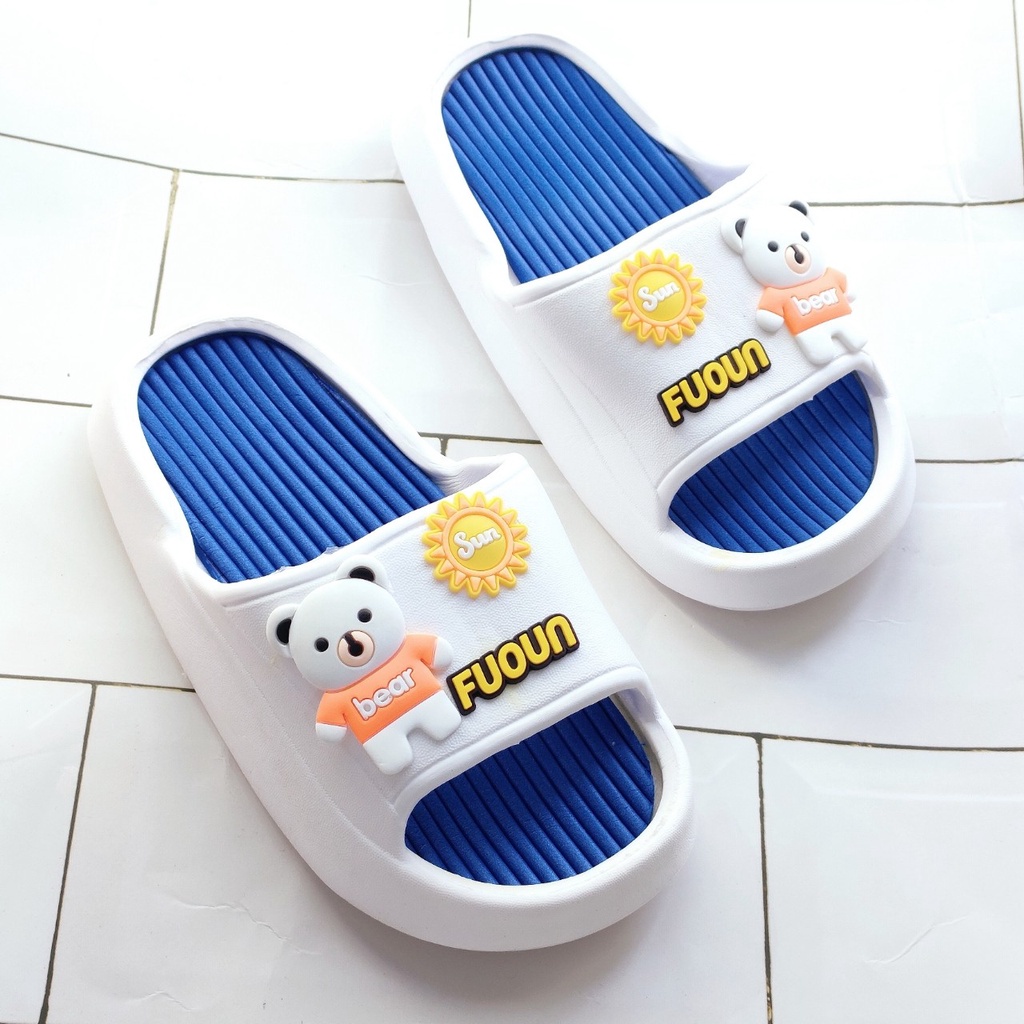 Dép Bánh Mỳ Siêu Nhẹ Dành Cho Bé Gái Bé Trai Hình Gấu Dễ Thương D059