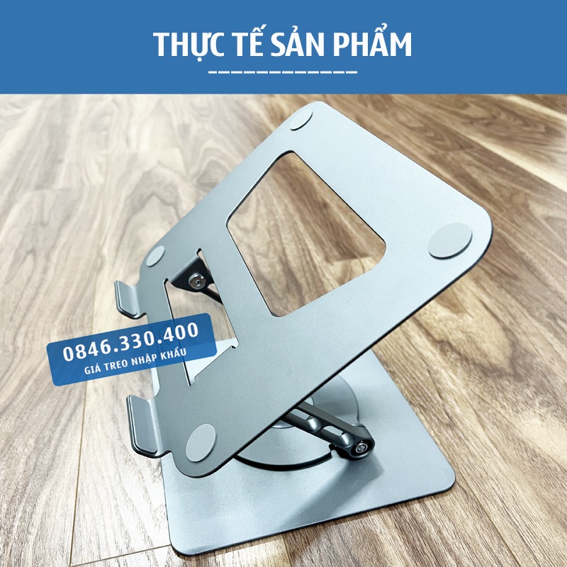 LS652 – Giá đỡ nâng hạ Laptop – Laptop Stand – Laptop Macbo.ok Ip.ad - Xoay 360 Độ ….Hợp kim nhôm