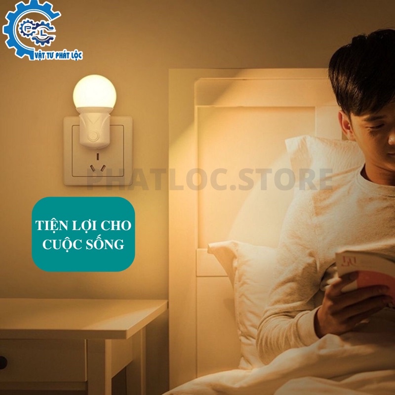 Đèn ngủ bóng LED Tròn có công tắc nhiều màu cho phòng ngủ/phòng khác