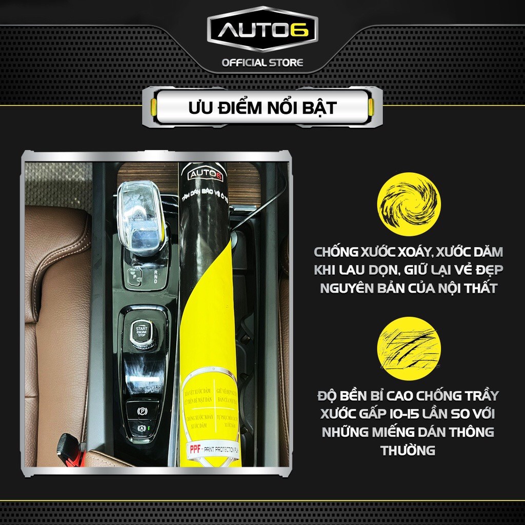 VOLVO S90 LWB 2022-2023 - Phim PPF dán bảo vệ nội thất ô tô - AUTO6 &lt; Cam kết chống xước và che mờ các vết xước cũ &gt;