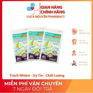 Miếng Dán Hạ Sốt Cho Bé Cooling Sheet-Tanaphar [Hộp 6 miếng]