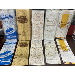 100 cái túi giấy bánh mì thịt