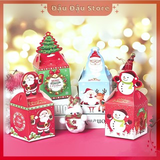 Set hộp quà nhỏ, trang trí cây thông noel - đậu đậu store