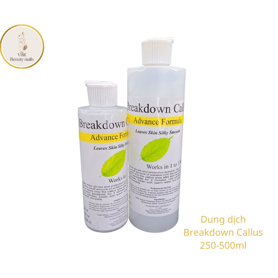 DUng dịch chà gót, gel chà gót Callus ủ không cần ngâm nước 250ml-500ml