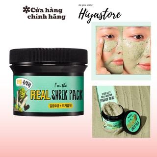 Mặt Nạ đất sét rau má bạc hà Real Shrek Pack Oliveryoung 110g