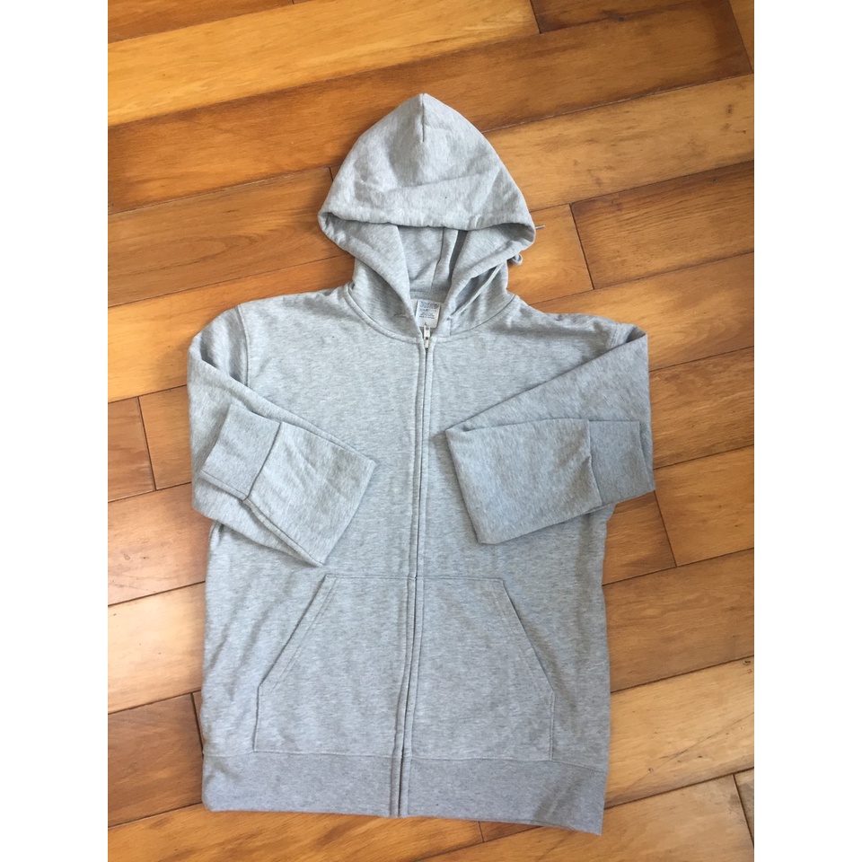 Áo khoác nỉ XUẤT HÀN có mũ, bo gấu, chất đanh lì, khoá kéo kim loại