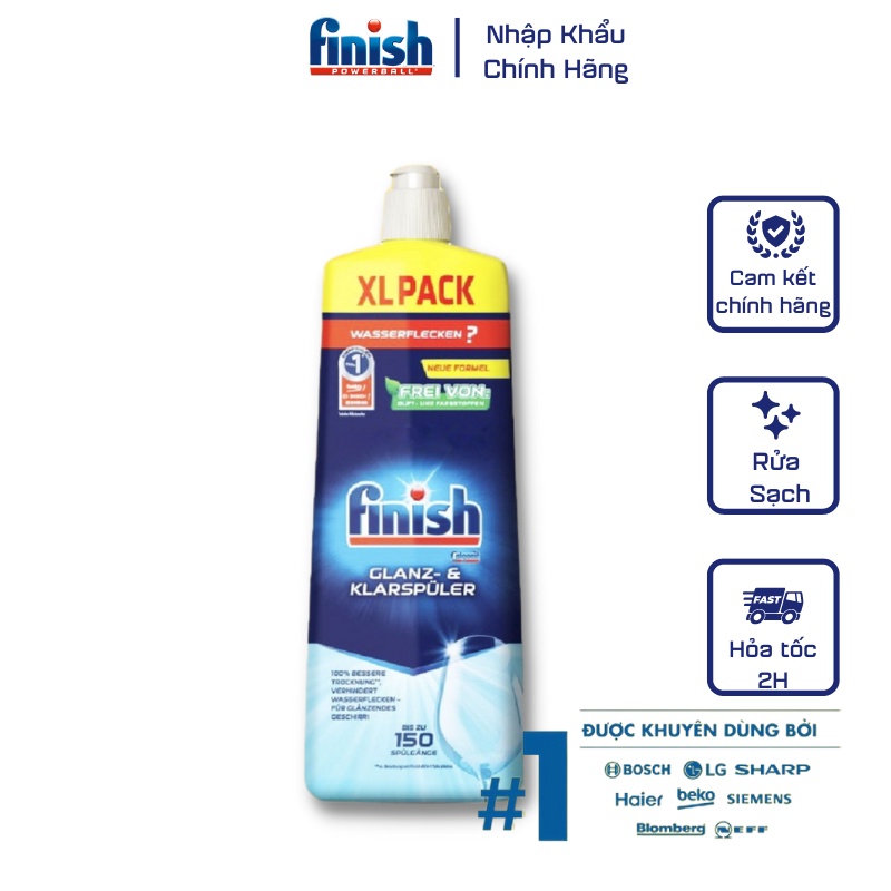 Nước bóng Finish, nước trợ xả làm bóng finish 400ml