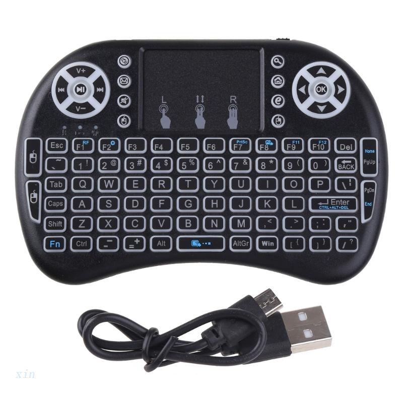 Bàn PhíM Mini I8 2.4G Không Dây VớI ChuộT Bay Và Điều Khiển Từ Xa Cho Laptop / TV / BOX