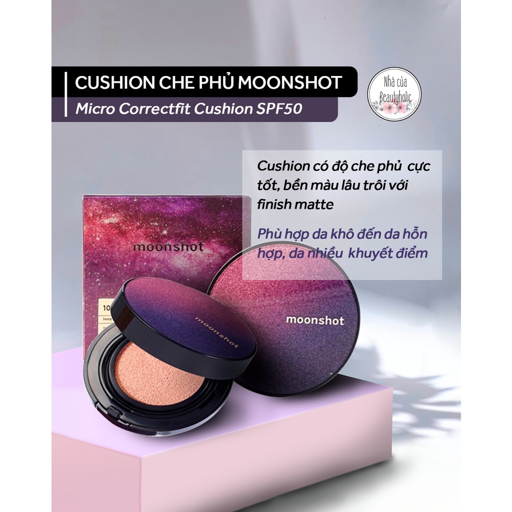 Cushion che phủ cao MOONSHOT MICRO CORRECTFIT CUSHION SPF50+ PA+++