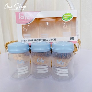 Set 3 bình trữ sữa fatz baby 150ml