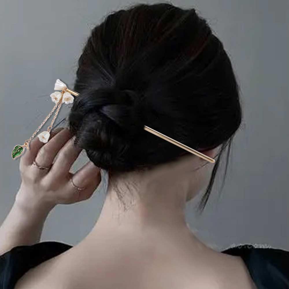 Kẹp Tóc Kim Loại Hình Hoa Thời Trang Cho Nữ