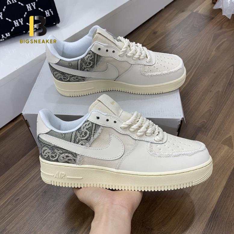 Giày af1 dây thừng tu bigbang thổ cẩm hàng 11 ban trung cao cấp full size nam nữ đủ phụ kiện