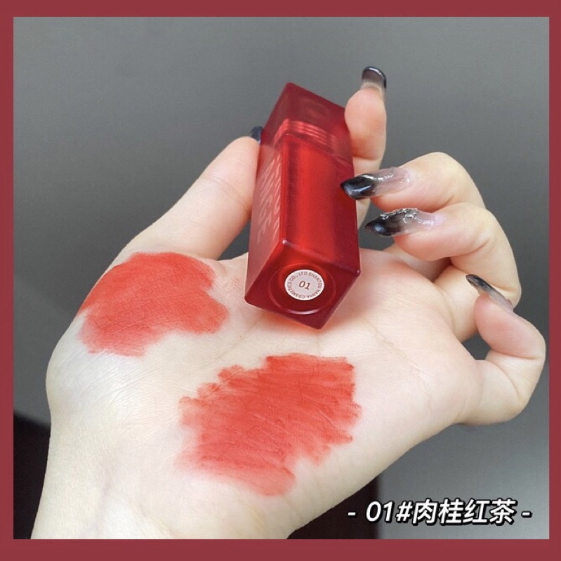 Son môi Herorange màu nhung lì mềm môi chống nước vỏ đỏ mới