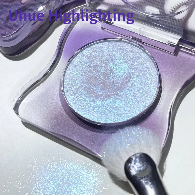 Uhue Bảng Phấn Bắt Sáng Màu Hồng Lấp Lánh Làm Sáng Khuôn Mặt Và Cải Thiện Khuôn Mặt