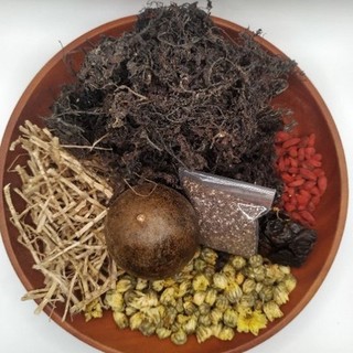 Sâm rong biển bông cúc la hán quả hạt chia nấu 5 lít nước
