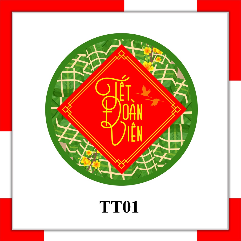 TEM TẾT - CHÚC MỪNG NĂM MỚI - HÌNH TRÒN